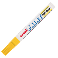 Маркеры UNIBALL PAINT MARKER 2.2-2.8 Marking Pen White PX-20 Yellow Маркеры UNIBALL PAINT MARKER 2.2-2.8 Marking Pen White PX-20 Yellow