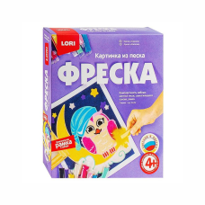 Фреска. Картина из песка Совушка