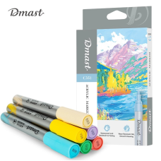 Акриловый маркер (6 MATELLIC COLORS) 2mm Dmast Deli  EC351