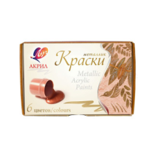 Краски акриловые перламутровые 6 цв.