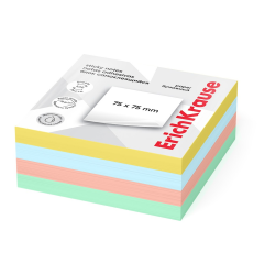 ErichKrause self-adhesive paper block 75x75 mm, 400 sheets, 4 colors 61669 ErichKrause self-adhesive paper block 75x75 mm, 400 sheets, 4 colors 61669