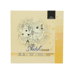 Sketchbook 7BC, 200x200mm, 24l, blank sheets Matte lamination dies.21407 Sketchbook 7BC, 200x200mm, 24l, blank sheets Matte lamination dies.21407