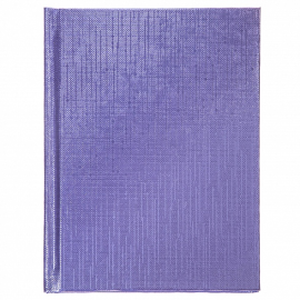 Записная книжка 64л А6ф клетка/линия тв.переплет тиснение Обл. Бумвинил METALLIC Фиолетовая64ЗКт6В5