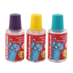 ErichKrause EasyStick Jolly Friends stationery glue, with brush, 20ml, assorted (in a 12-piece display) 61287 ErichKrause EasyStick Jolly Friends stationery glue, with brush, 20ml, assorted (in a 12-piece display) 61287