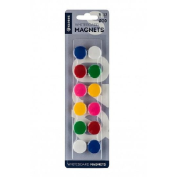 A set of 20 mm magnets, 12 pcs. colored MC20-12 A set of 20 mm magnets, 12 pcs. colored MC20-12