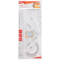Set of 4 items (ruler 30 cm) Deli EG00512 Set of 4 items (ruler 30 cm) Deli EG00512