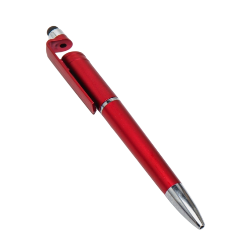The handle is red