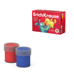 Гуашь ErichKrause Jolly Friends 6 цветов по 20 мл (в коробке 6 шт) 61413 Гуашь ErichKrause Jolly Friends 6 цветов по 20 мл (в коробке 6 шт) 61413