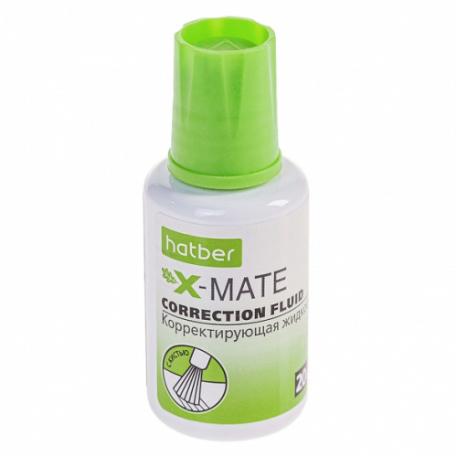 Hatber X-Mate Chemical-based correction fluid 20ml with Brush Hatber X-Mate Chemical-based correction fluid 20ml with Brush