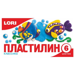 Plasticine "Classic" 6 colors 20 gr without Euro suspension Plasticine "Classic" 6 colors 20 gr without Euro suspension