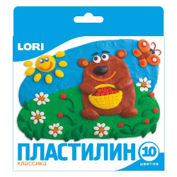 Plasticine "Classic" 10 colors 20 gr. Plasticine "Classic" 10 colors 20 gr.