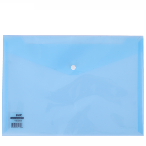 Envelope folder f.A4, on the button, blue. Deli E5505