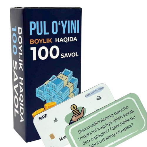 Karta (fin Up pul o'yini Boylik haqida 100 savol) Karta (fin Up pul o'yini Boylik haqida 100 savol)