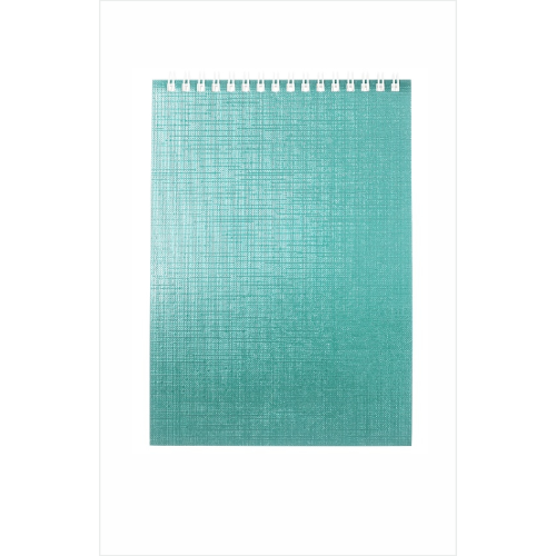 Notebook 80L A5f cell Obl. Bumvinyl on a METALLIC MINT comb