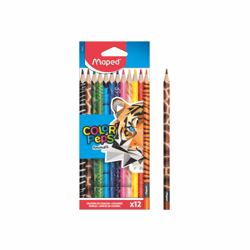 Карандаши цвет.Maped (12 цв Animals pencils)