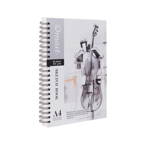 A4 sketchbook, 60 pages, 160 g, Spiral. Dmast Deli EC361 A4 sketchbook, 60 pages, 160 g, Spiral. Dmast Deli EC361