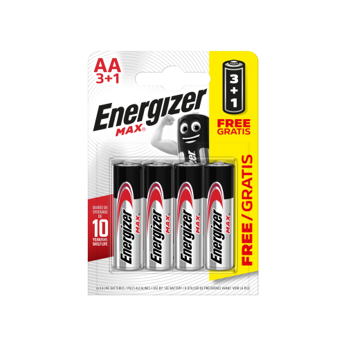 Max Alkaline AA BP4 3+1 E301534400 new
