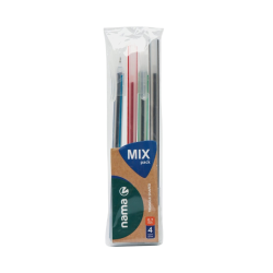 Nama Triangle pen-0.7mm-4(1-blue,1-black,1-red,1-green) 4 pcs in a pack Tri-5mx-7-Mixpack Nama Triangle pen-0.7mm-4(1-blue,1-black,1-red,1-green) 4 pcs in a pack Tri-5mx-7-Mixpack