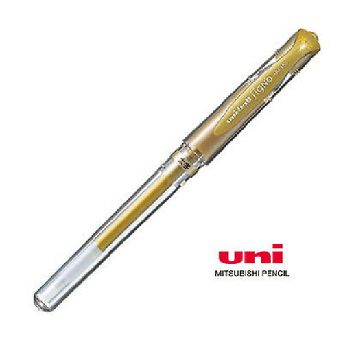 Ручка гелевая Uniball Signo BROAD (1.0mm/gold)