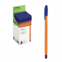 Ballpoint pen STAMM "Vega" blue, 1.0mm, orange body