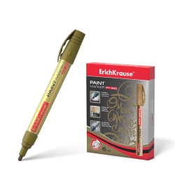 ErichKrause PT-350 ink marker, gold ink color (in a box of 6 pcs.) 37294