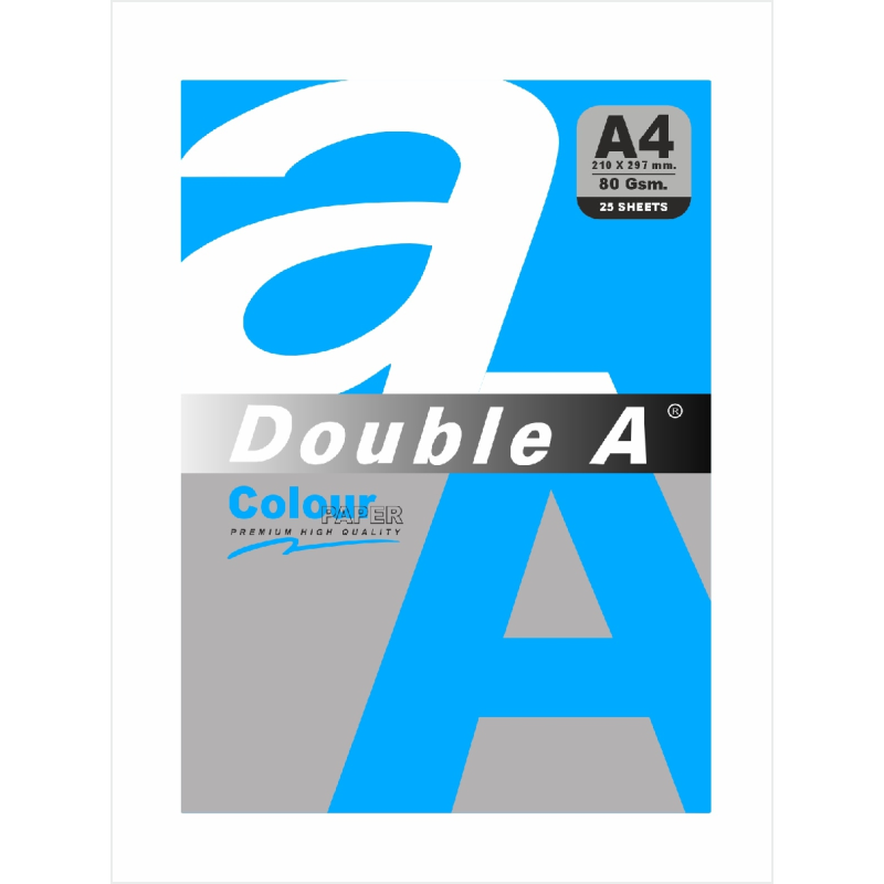 Бумага офисная "Double A", 80гр., А4. 25л. Blue Da