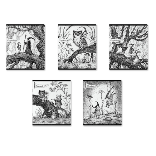 ErichKrause General student's notebook Monochrome history, 48 sheets, cage, twin-lac_MIX-PACK 60621