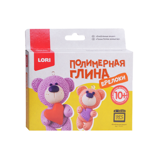 Polymer clay.Keychains "Bears in Love"