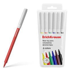 ErichKrause markers in 6 colors (in a case with a 6-piece European weight) 53367 ErichKrause markers in 6 colors (in a case with a 6-piece European weight) 53367