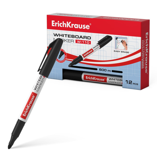 ErichKrause board marker W-110, ink color black (in a box of 12 pieces) 56915