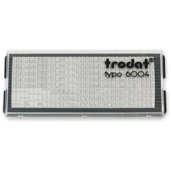 Касса букв и цифр для самонаборных штампов Trodat 6004
