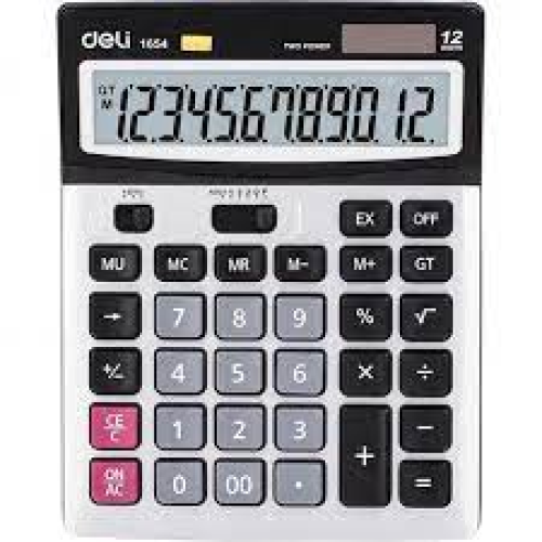Calculator black color. Deli E1654C Calculator black color. Deli E1654C