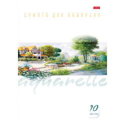 A set of watercolor paper 10l A4 180g in the Landscape folder A set of watercolor paper 10l A4 180g in the Landscape folder