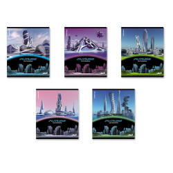 ErichKrause Future general student notebook, 48 sheets, cage, glossy lamination_mix-PACK 60602 ErichKrause Future general student notebook, 48 sheets, cage, glossy lamination_mix-PACK 60602