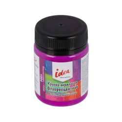 Acrylic paint "VISTA-ARTISTA" idea fluorescent IFA-50 50 ml 6 pcs. 1004 Violet Acrylic paint "VISTA-ARTISTA" idea fluorescent IFA-50 50 ml 6 pcs. 1004 Violet