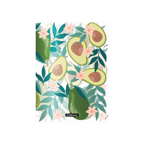 ErichKrause® Avocado Dusk plastic corner folder, A4 (in a package of 12 pcs.)