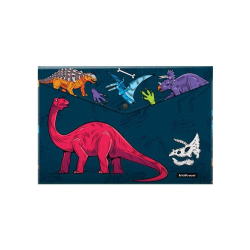 Plastic envelope folder ErichKrause Dino Planet, A4 (in a package of 12 pieces) 55402