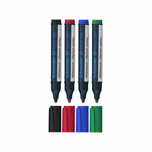 Marker for whiteboard Schneider 290 (1-3mm/4 colors) Marker for whiteboard Schneider 290 (1-3mm/4 colors)