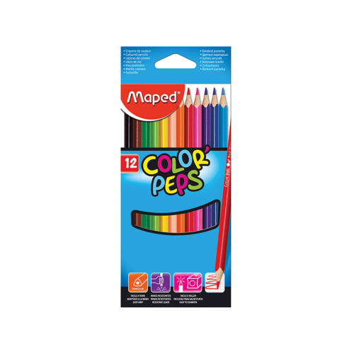 Карандаши цвет.Maped(12цвColor'Peps)