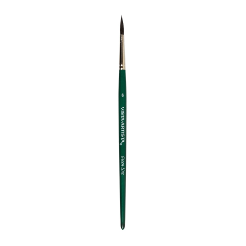 Кисть "Green Line" "VISTA-ARTISTA" 90211-06 имитация белки круглая 5 шт короткая ручка №06 Кисть "Green Line" "VISTA-ARTISTA" 90211-06 имитация белки круглая 5 шт короткая ручка №06
