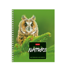 Тетрадь 48л А5ф клет на гребне серия Wild Nature Тетрадь 48л А5ф клет на гребне серия Wild Nature
