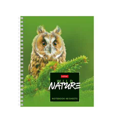 Тетрадь 48л А5ф клет на гребне серия Wild Nature Тетрадь 48л А5ф клет на гребне серия Wild Nature