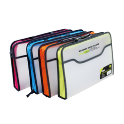 Папка портфель с прозрачным верхом, Deli E38129