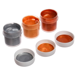 Acrylic metallic paints 3 colors. Acrylic metallic paints 3 colors.