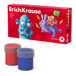 Гуашь ErichKrause Jolly Friends 18 цветов по 20 мл (в коробке 18 шт) 61416 Гуашь ErichKrause Jolly Friends 18 цветов по 20 мл (в коробке 18 шт) 61416