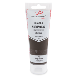 Acrylic paint "VISTA-ARTISTA" Studio matt VAAM -75 75 ml 712 Burnt umber Acrylic paint "VISTA-ARTISTA" Studio matt VAAM -75 75 ml 712 Burnt umber