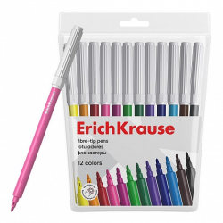 ErichKrause markers in 12 colors (in a case with a 12-piece European weight) 53368 ErichKrause markers in 12 colors (in a case with a 12-piece European weight) 53368