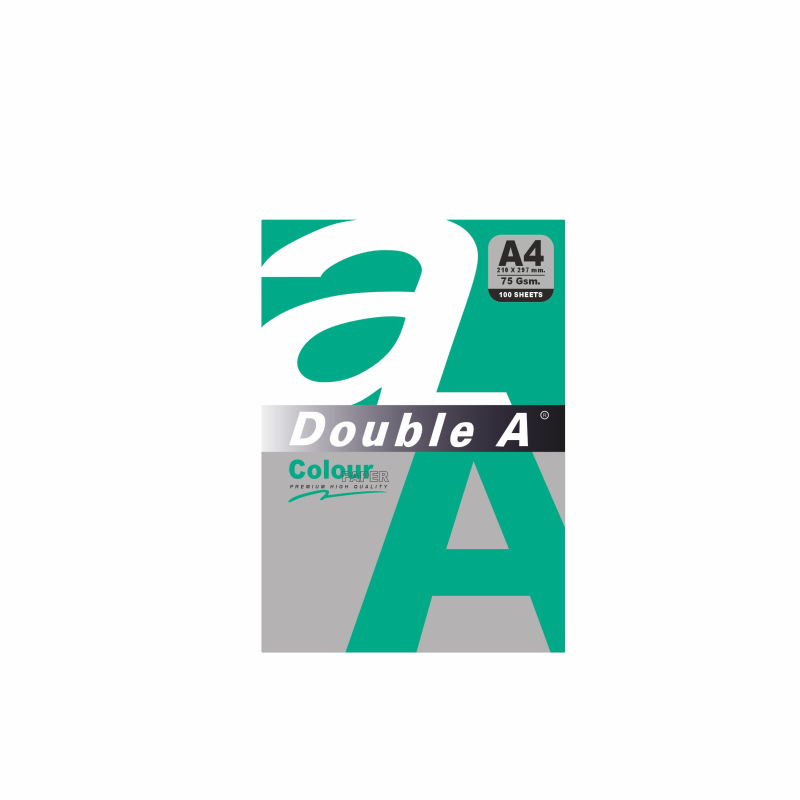 Бумага офисная "Double A", 75гр., А4.100л. Neon Green