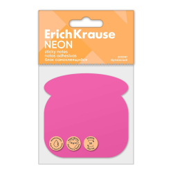 ErichKrause Phone Neon self-adhesive paper block, 50 sheets, pink 61729 ErichKrause Phone Neon self-adhesive paper block, 50 sheets, pink 61729