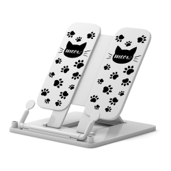 ErichKrause Meow plastic book stand, white 58066 ErichKrause Meow plastic book stand, white 58066